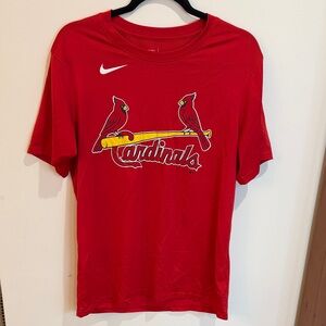 Nike Team MLB Red St Louis Cardinals Team Shirt, Medium